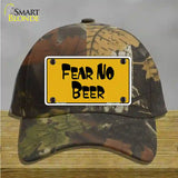 Fear No Beer Novelty License Plate Hat Cotton / Camoflauge