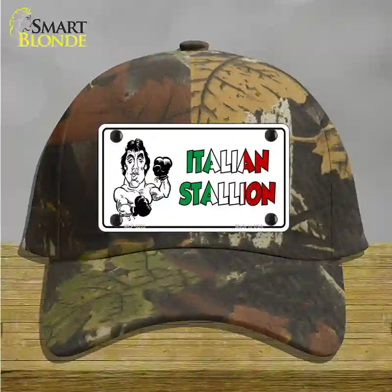 Italian Stallion Novelty License Plate Hat Cotton / Camoflauge