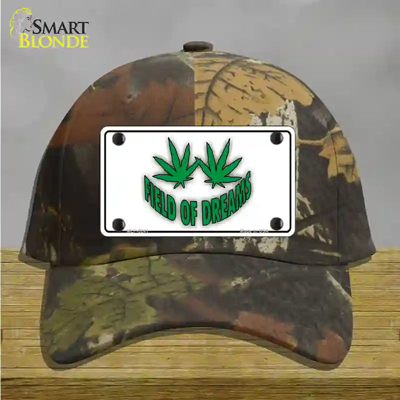 Field of Dreams Novelty License Plate Hat Cotton / Camoflauge