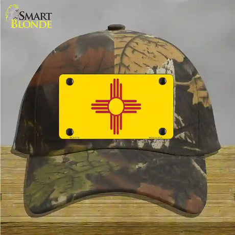 New Mexico State Flag Novelty License Plate Hat Cotton / Camoflauge