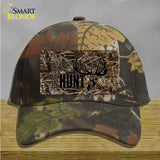 Eat Sleep Hunt Novelty License Plate Hat Cotton / Camoflauge