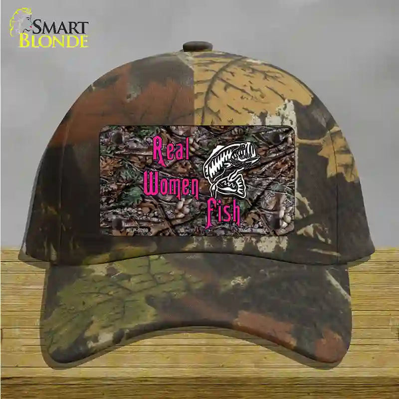 Real Women Fish Novelty License Plate Hat Cotton / Camoflauge