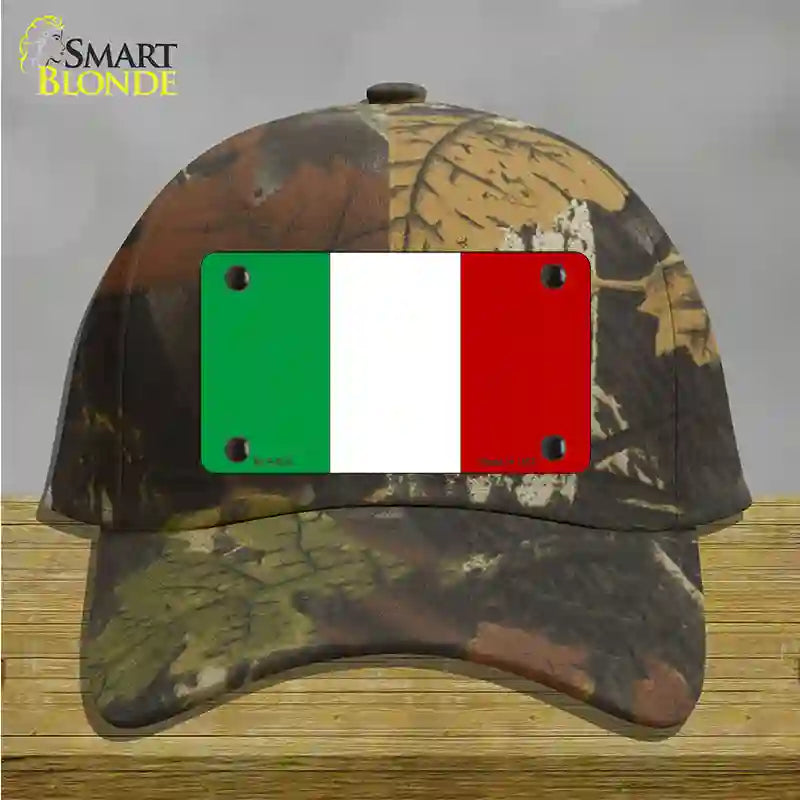 Italy Flag Novelty License Plate Hat Cotton / Camoflauge