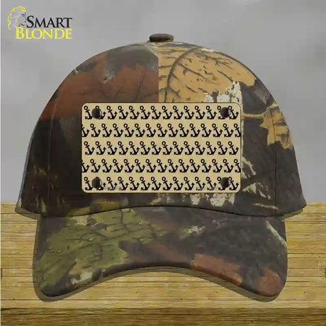 Gold Black Anchor Novelty License Plate Hat Cotton / Camoflauge