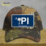 PI South Carolina Novelty License Plate Hat Cotton / Camoflauge