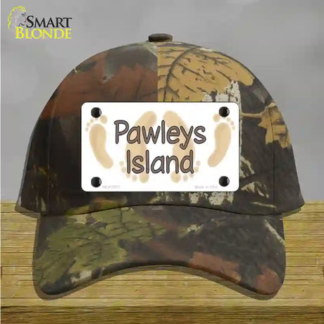 Pawleys Island Foots Novelty License Plate Hat Cotton / Camoflauge