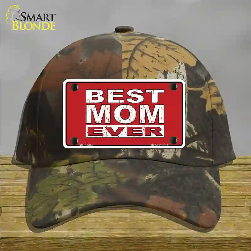 Best Mom Ever Red Novelty License Plate Hat Cotton / Camoflauge