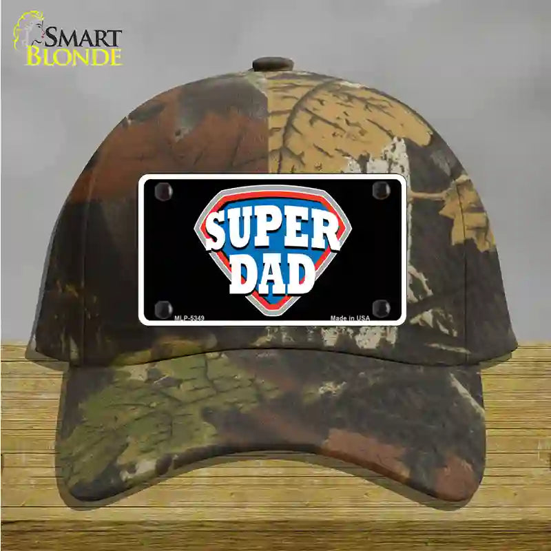 Super Dad Novelty License Plate Hat Cotton / Camoflauge