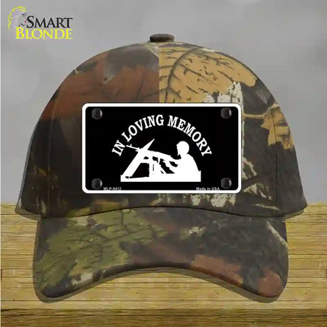 In Loving Memory Lookout Novelty License Plate Hat Cotton / Camoflauge