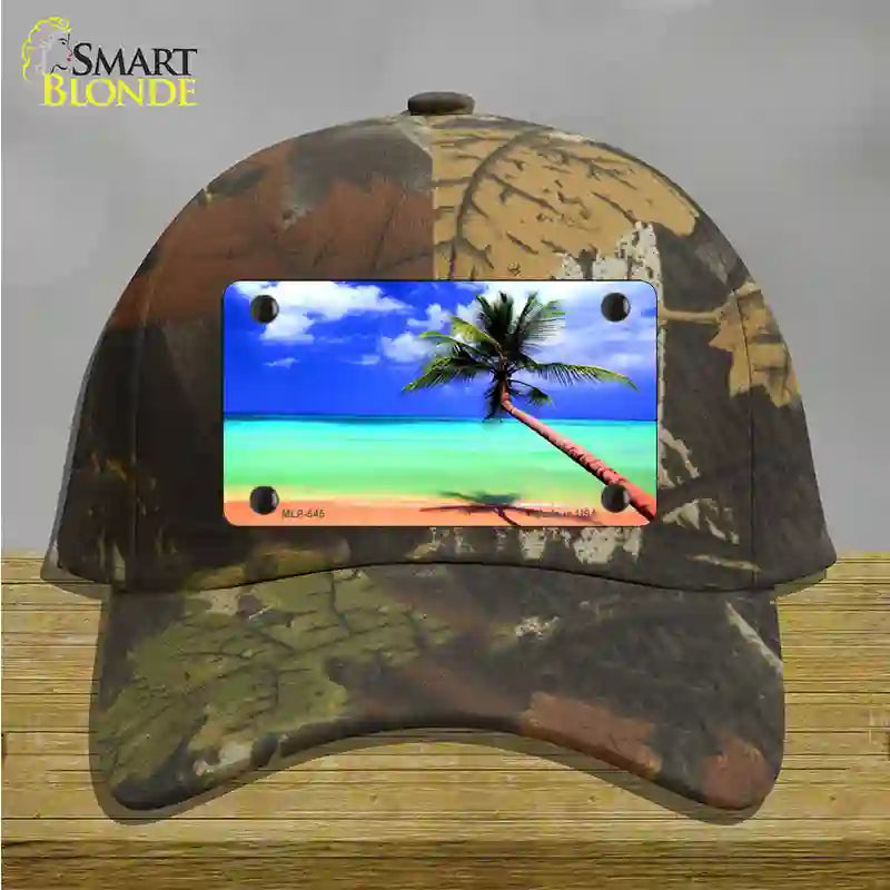 Ocean Sunrise Novelty License Plate Hat Cotton / Camoflauge