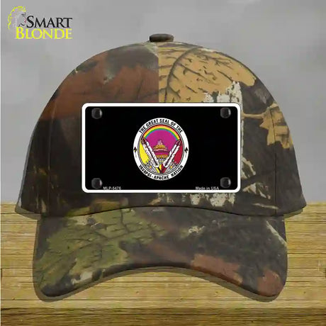 Yavapai Apache Novelty License Plate Hat Cotton / Camoflauge