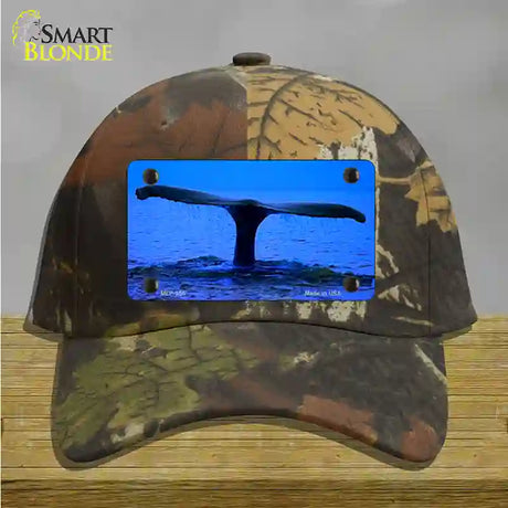 Whale Tail Novelty License Plate Hat Cotton / Camoflauge