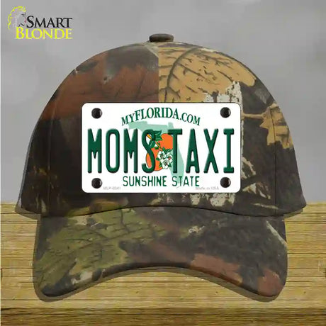 Moms Taxi Florida Novelty License Plate Hat Cotton / Camoflauge