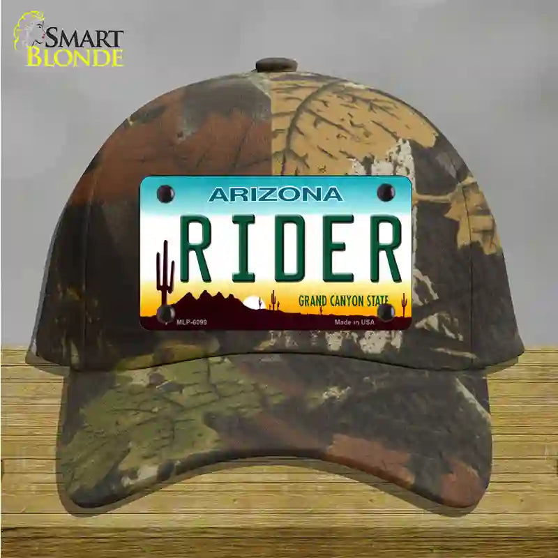 Arizona Rider Novelty License Plate Hat Cotton / Camoflauge