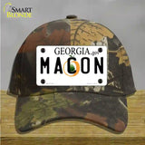 Macon Georgia Novelty License Plate Hat Cotton / Camoflauge