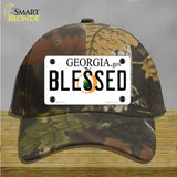 Blessed Georgia Novelty License Plate Hat Cotton / Camoflauge