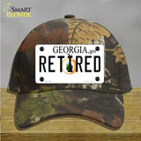 Retired Georgia Novelty License Plate Hat Cotton / Camoflauge