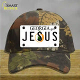 Jesus Georgia Novelty License Plate Hat Cotton / Camoflauge