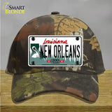 New Orleans Louisiana Novelty License Plate Hat Cotton / Camoflauge