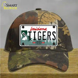 Tigers Louisiana Novelty License Plate Hat Cotton / Camoflauge