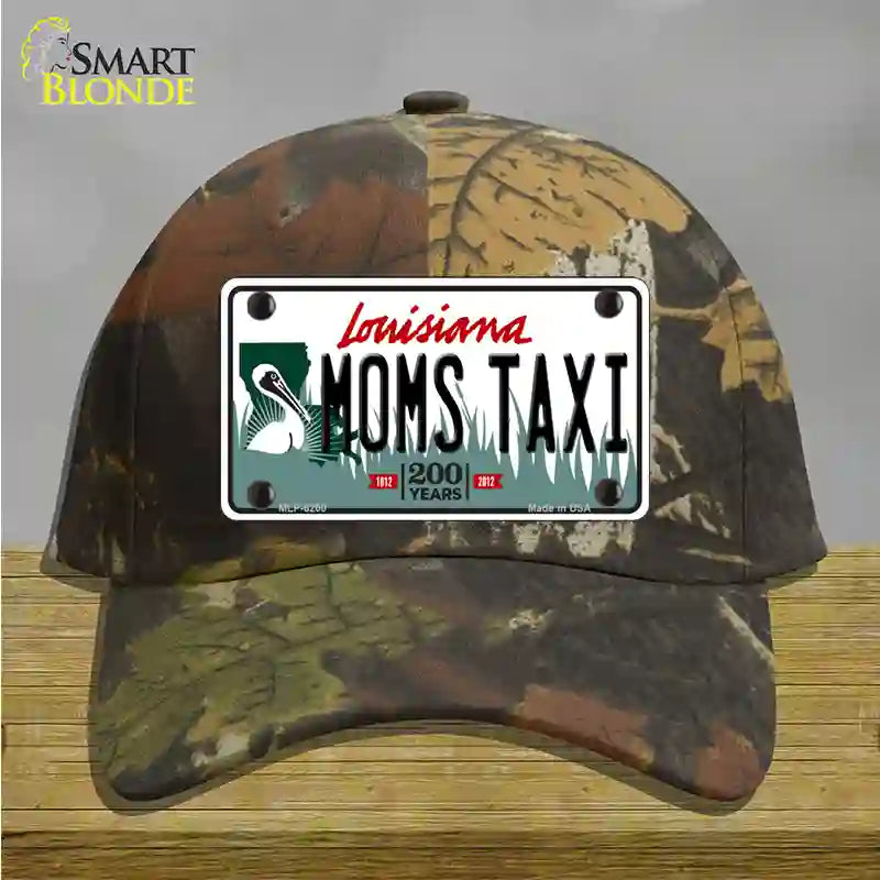 Moms Taxi Louisiana Novelty License Plate Hat Cotton / Camoflauge