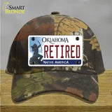 Retired Oklahoma Novelty License Plate Hat Cotton / Camoflauge