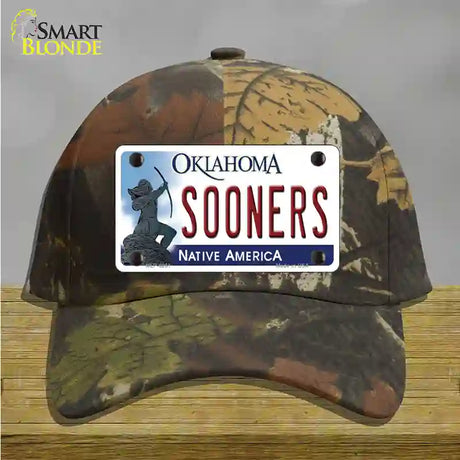 Sooners Oklahoma Novelty License Plate Hat Cotton / Camoflauge