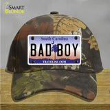 Bad Boy South Carolina Novelty License Plate Hat Cotton / Camoflauge