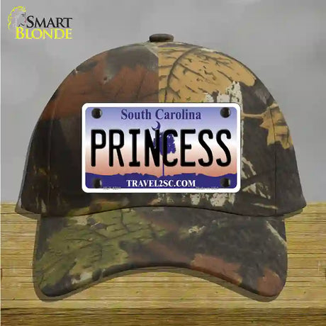 Princess South Carolina Novelty License Plate Hat Cotton / Camoflauge