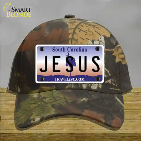 Jesus South Carolina Novelty License Plate Hat Cotton / Camoflauge