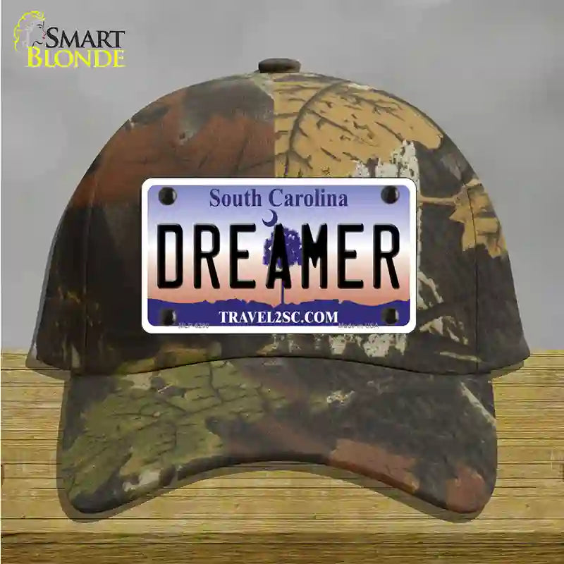 Dreamer South Carolina Novelty License Plate Hat Cotton / Camoflauge