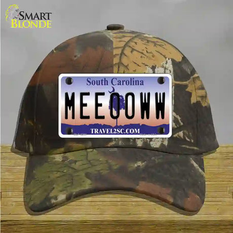 Meeooww South Carolina Novelty License Plate Hat Cotton / Camoflauge