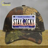 Stay Cocky South Carolina Novelty License Plate Hat Cotton / Camoflauge