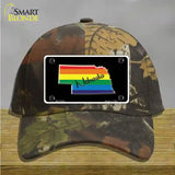 Nebraska Rainbow Novelty License Plate Hat Cotton / Camoflauge