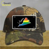 Virginia Rainbow Novelty License Plate Hat Cotton / Camoflauge