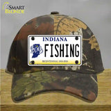 Fishing Indiana Novelty License Plate Hat Cotton / Camoflauge