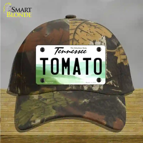 Tomato Tennessee Novelty License Plate Hat Cotton / Camoflauge