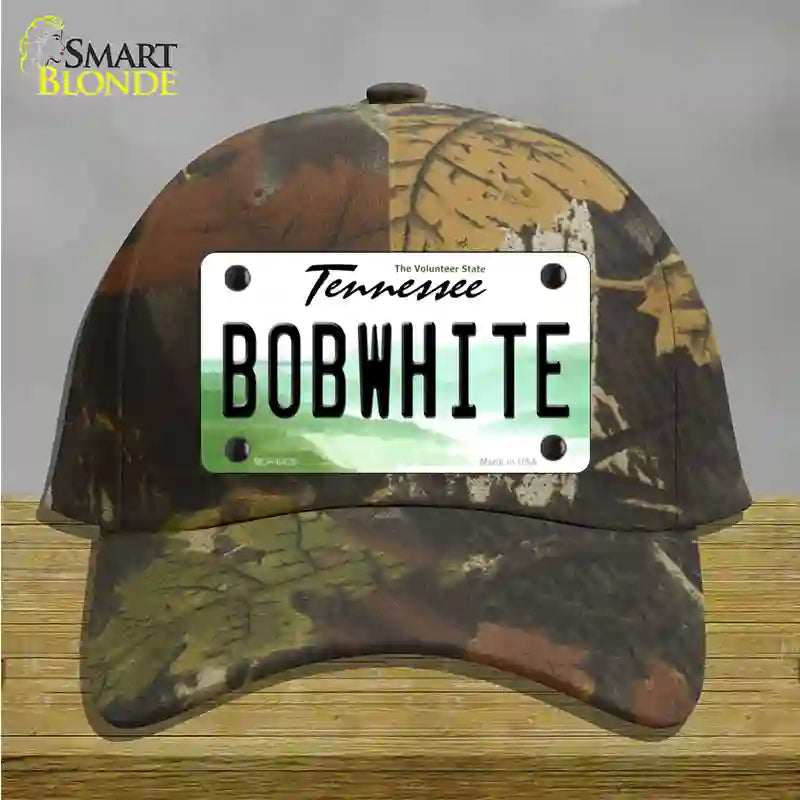 Bobwhite Tennessee Novelty License Plate Hat Cotton / Camoflauge