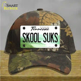 Skool Suks Tennessee Novelty License Plate Hat Cotton / Camoflauge