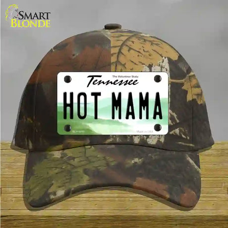 Hot Mama Tennessee Novelty License Plate Hat Cotton / Camoflauge