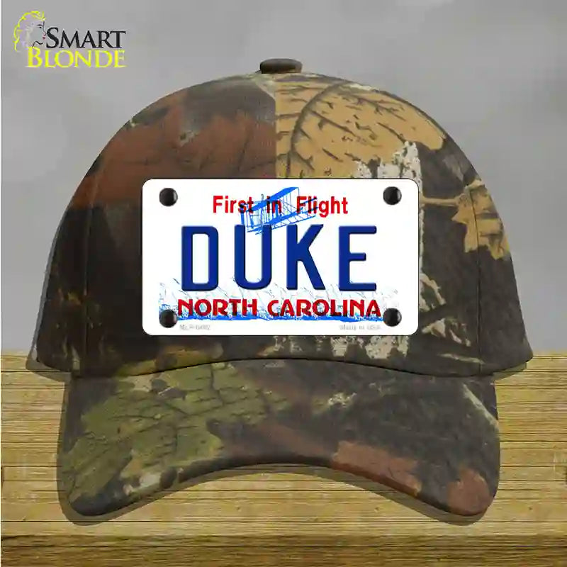 Duke North Carolina Novelty License Plate Hat Cotton / Camoflauge