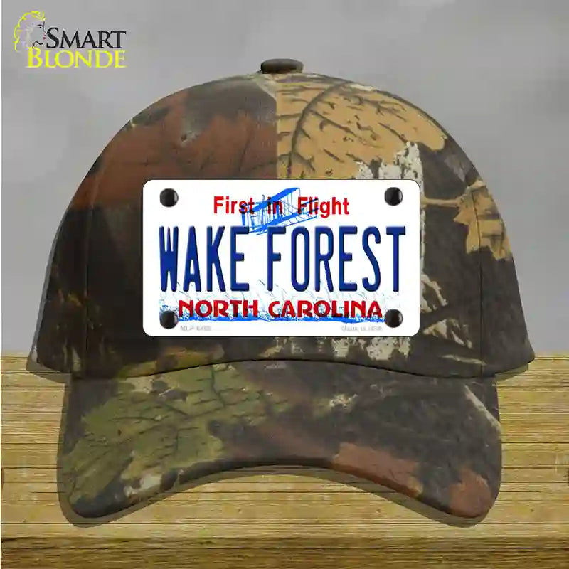 Wake Forest North Carolina Novelty License Plate Hat Cotton / Camoflauge