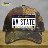 West Virginia State Novelty License Plate Hat Cotton / Camoflauge