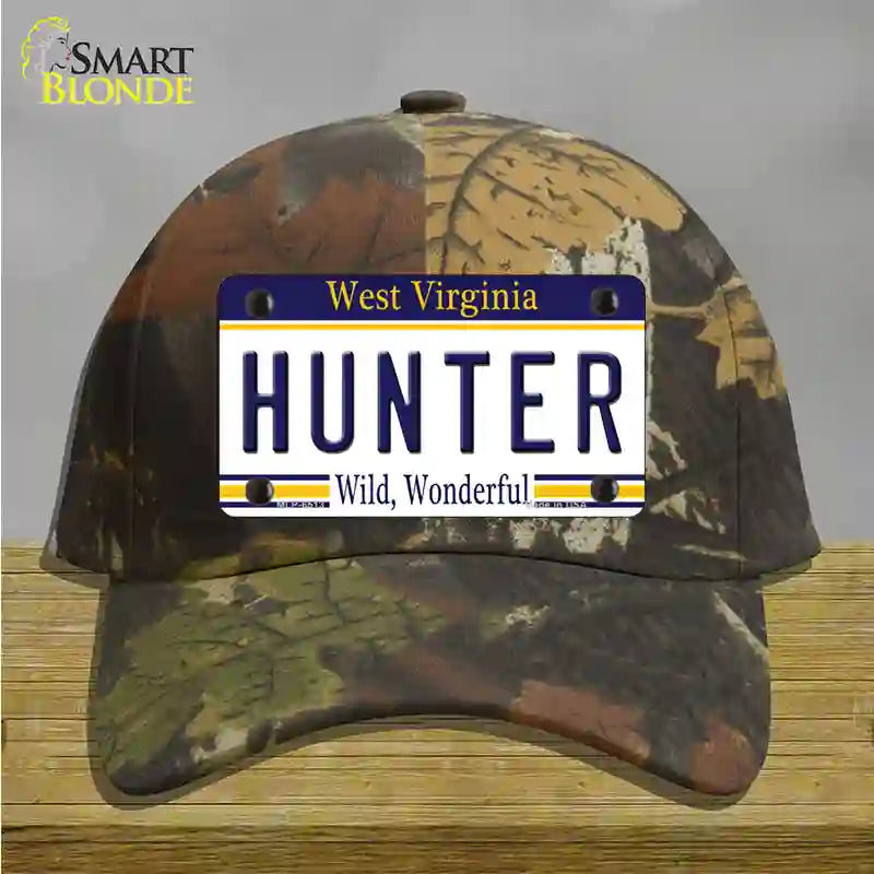 Hunter West Virginia Novelty License Plate Hat Cotton / Camoflauge