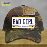 Bad Girl West Virginia Novelty License Plate Hat Cotton / Camoflauge