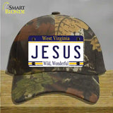 Jesus West Virginia Novelty License Plate Hat Cotton / Camoflauge