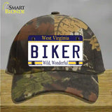 Biker West Virginia Novelty License Plate Hat Cotton / Camoflauge