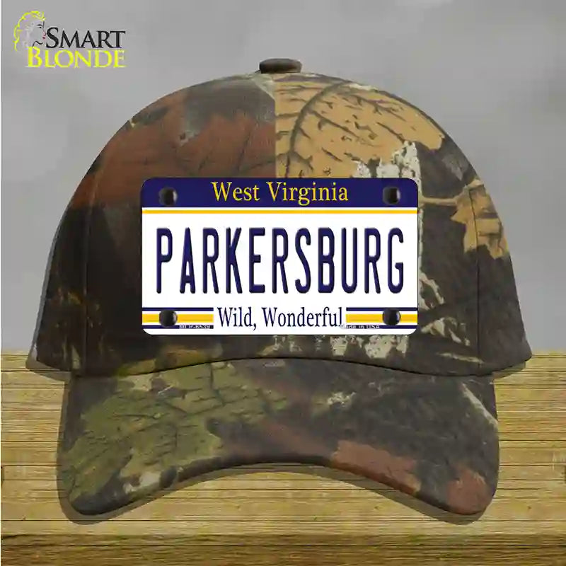 Parkersburg West Virginia Novelty License Plate Hat Cotton / Camoflauge