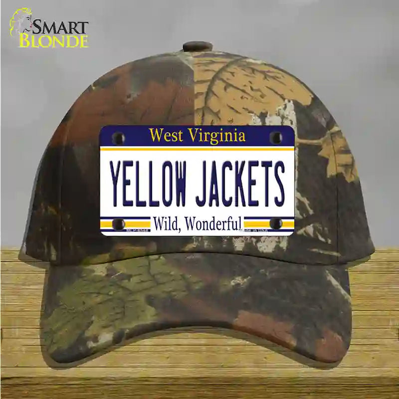 Yellow Jackets West Virginia Novelty License Plate Hat Cotton / Camoflauge