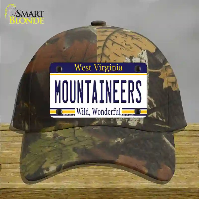 Mountaineers West Virginia Novelty License Plate Hat Cotton / Camoflauge